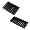 MOLUCKFU 2pcs Thick Poker Chips Tray Plastic Poker Chip Tray for Table Game Holder Organized Storage view 1