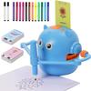 Drawing Robot for Kids with 100 Cards 12 Watercolor Pens and 2 Pens, Voice Interactive Educational Drawing Machine, Montessori Painting Learning Toys for 3 4 5 6 7 8 Year Old Boys Girls Birthday Party view 1