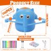 Drawing Robot for Kids with 100 Cards 12 Watercolor Pens and 2 Pens, Voice Interactive Educational Drawing Machine, Montessori Painting Learning Toys for 3 4 5 6 7 8 Year Old Boys Girls Birthday Party view 2