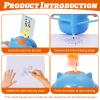Drawing Robot for Kids with 100 Cards 12 Watercolor Pens and 2 Pens, Voice Interactive Educational Drawing Machine, Montessori Painting Learning Toys for 3 4 5 6 7 8 Year Old Boys Girls Birthday Party view 4