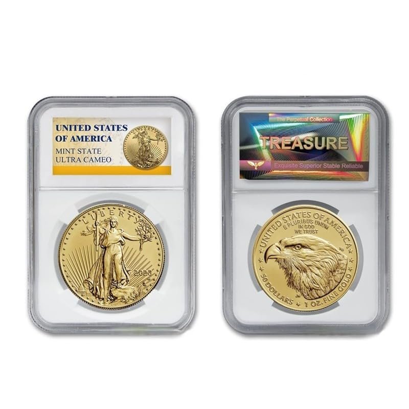 2024 American Eagle Coin Liberty Replica Uncirculated Gold-Plated Coin 1oz Uncirculated Commemorative Coin (2023 Year)