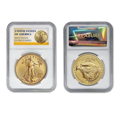 2024 American Eagle Coin Liberty Replica Uncirculated Gold-Plated Coin 1oz Uncirculated Commemorative Coin (2024 Year)
