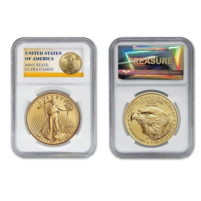 2024 American Eagle Coin Liberty Replica Uncirculated Gold-Plated Coin 1oz Uncirculated Commemorative Coin (2024 Year)