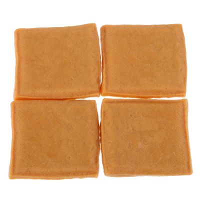 Abaodam 4pcs Realistic Tofu Model Creative Artificial Tofu Decoration for Home Kitchen Restaurant Supermarket Displays for Simulated Kitchens and Fun Teaching Detailed Craftsmanship