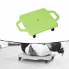 harayaa Kids Scooter Board Indoor Scooter Sitting Board Rollers Casters Handles Proprioception Training Coordination Development Suitable for, Green view 2