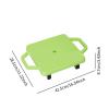 harayaa Kids Scooter Board Indoor Scooter Sitting Board Rollers Casters Handles Proprioception Training Coordination Development Suitable for, Green view 3