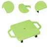 harayaa Kids Scooter Board Indoor Scooter Sitting Board Rollers Casters Handles Proprioception Training Coordination Development Suitable for, Green view 4