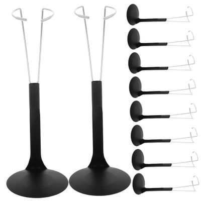 Abaodam 10pcs Adjustable Doll Stands for Collectible Figures Lightweight Display Rack for Dolls Figures Portable Type Design for Versatile Posing and Decoration