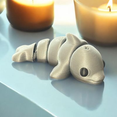 Articulated Dolphin | Home Dcor and Office Desk Toys | Autism, ADHD, Sensory | 3D Printed Gift