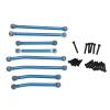 Aluminum Alloy HIGH Clearance RC Rod Linkage KIT Light Weight for TRAXXAS 1/18 4M RC CAR (Blue) view 1