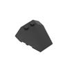 Gobricks 48933 Wedge Sloped 4X4 Triple, No Stud Notches, Black, 10 pcs view 1