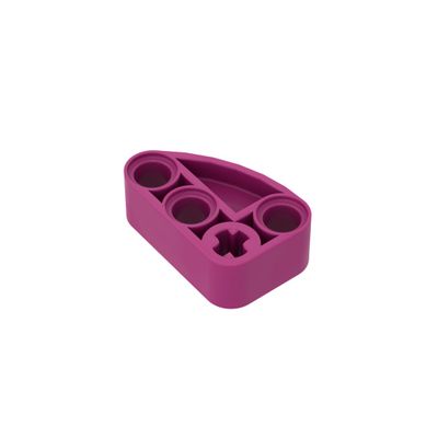 Gobricks 48933 Wedge Sloped 4X4 Triple, No Stud Notches, Pearl Gold, 50 pcs