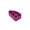 Gobricks 48933 Wedge Sloped 4X4 Triple, No Stud Notches, Pearl Gold, 50 pcs view 1