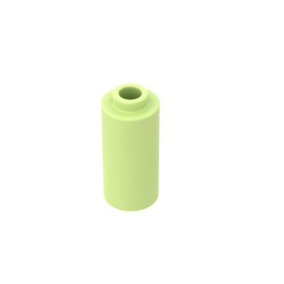 Gobricks GDS-1574 71075 Brick Round 1X1X1 2/3, Yellowish Green, 50 pcs