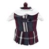 18 inch Doll Outfit-School Plaid Jumper Include Blouse and Hair Accessory/Add on Option: Sock and Shoe (Doll is not Included) (Zip Jumper Only, Plaid 91) view 1