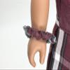 18 inch Doll Outfit-School Plaid Jumper Include Blouse and Hair Accessory/Add on Option: Sock and Shoe (Doll is not Included) (Zip Jumper Only, Plaid 91) view 3