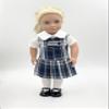18 inch Doll Outfit-School Plaid Jumper Include Blouse and Hair Accessory/Add on Option: Sock and Shoe (Doll is not Included) (Zip Jumper Only, Plaid 85) view 2