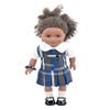 18 inch Doll Outfit-School Plaid Jumper Include Blouse and Hair Accessory/Add on Option: Sock and Shoe (Doll is not Included) (Zip Jumper,Sock,Shiny Black Shoe, Plaid 73) view 1