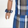 18 inch Doll Outfit-School Plaid Jumper Include Blouse and Hair Accessory/Add on Option: Sock and Shoe (Doll is not Included) (Zip Jumper,Sock,Shiny Black Shoe, Plaid 73) view 3