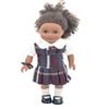 18 inch Doll Outfit-School Plaid Jumper Include Blouse and Hair Accessory/Add on Option: Sock and Shoe (Doll is not Included) (Zip Jumper,Sock,Matte Black Shoe, Plaid 91) view 1