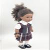 18 inch Doll Outfit-School Plaid Jumper Include Blouse and Hair Accessory/Add on Option: Sock and Shoe (Doll is not Included) (Zip Jumper,Sock,Matte Black Shoe, Plaid 91) view 4