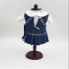 18 inch Doll Outfit-School Plaid Jumper Include Blouse and Hair Accessory/Add on Option: Sock and Shoe (Doll is not Included) (Split Jumper,Sock,Shiny Black Shoe, Plaid 73) view 2