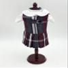 18 inch Doll Outfit-School Plaid Jumper Include Blouse and Hair Accessory/Add on Option: Sock and Shoe (Doll is not Included) (Zip Jumper,Sock,Shiny Black Shoe, Plaid 91) view 2