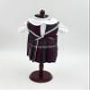 18 inch Doll Outfit-School Plaid Jumper Include Blouse and Hair Accessory/Add on Option: Sock and Shoe (Doll is not Included) (Split Jumper,Sock,Matte Black Only, Plaid 91) view 2