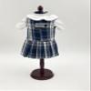 18 inch Doll Outfit-School Plaid Jumper Include Blouse and Hair Accessory/Add on Option: Sock and Shoe (Doll is not Included) (Zip Jumper,Sock,Shiny Black Shoe, Plaid 85) view 2