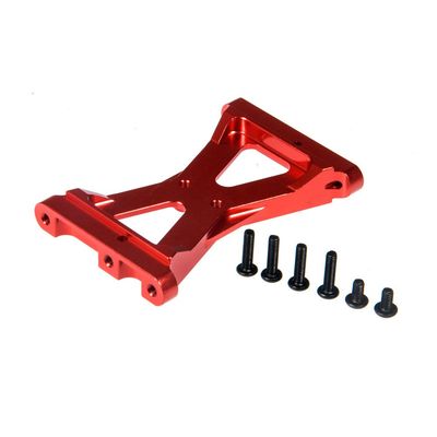 Aluminum Alloy Rear Chassis Brace Crossmember Fixed Mount for TRX-4 1/10 RC Crawler Car Upgrade Parts(Red)