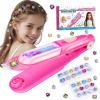 kidzkube Hair Gem Stamper Kit, Bling Hair Jewels for Girls Toys, Hair Styling Tool with Reusable Shining Diamonds, Birthday Gifts Toys for Girls Ages 3 4 5 6 8-12 (Pink) view 1
