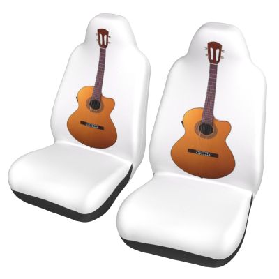 EKPRAVDKTF Universal Car Seat Covers Guitar Front Car Seat Covers Protectors 2 Piece Set,Soft & Comfortable,Easy to Install and Clean,Car Seat Cover Cushion for Cars,Suvs,Trucks