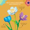 865pcs Flower Building Set, DIY Building Block Flower Bouquet, Beautiful Ornaments, Creates a Cozy Atmosphere with Colorful Artificial Bouquet view 3