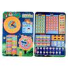 SHOWERORO 1set Boys and Girls Learning Calendar Toy Fun Clock and Recognition for Early Education Bright Colors Rotatable Hands for Preschool and Kindergarten view 1