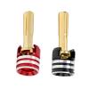 TGCWENG 4Pcs CNC Aluminum Alloy RC Heatsink Bullet Plug Connectors with Grips for 1/10 RC Crawler Car (4mm) view 3