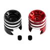 TGCWENG 4Pcs CNC Aluminum Alloy RC Heatsink Bullet Plug Connectors with Grips for 1/10 RC Crawler Car (4mm) view 4