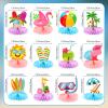12 Pieces Beach Honeycomb Centerpieces Summer Pool Party Decorations Beach Centerpieces for Hawaii Luau Summer Pool Birthday Decorations view 4
