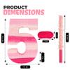 Birchio Pinks Number 5 Pinatas Bundle with a Blindfold and Bat(16.1 x 11 x 4 Inches), Perfect for Boys and Girls Birthday Party Supplies, Pink Theme Birthday Decoration (Pink Number 5) view 2