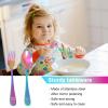 10 Piece Stainless Steel Silverware Set Silverware Safe Flatware Includes 5 Small Spoons and 5 Forks Ergonomic Utensil Set Cartoon Bear Flatware Dishwasher Safe view 4
