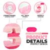 Birchio Pinks Number 3 Pinatas Bundle with a Blindfold and Bat(16.1 x 10.75 x 4 Inches), Perfect for Boys and Girls Birthday Party Supplies, Pink Theme Birthday Decoration (Pink Number 3) view 3