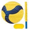 Birchio Volleyball Pinatas Bundle with a Blindfold and Bat (13"x13"x4"), Volleyball Pinatas for Birthday Party Boys, Perfect for Birthday Party, Sport Theme Party, Decoration view 1