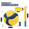 Birchio Volleyball Pinatas Bundle with a Blindfold and Bat (13"x13"x4"), Volleyball Pinatas for Birthday Party Boys, Perfect for Birthday Party, Sport Theme Party, Decoration view 2