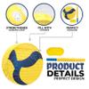 Birchio Volleyball Pinatas Bundle with a Blindfold and Bat (13"x13"x4"), Volleyball Pinatas for Birthday Party Boys, Perfect for Birthday Party, Sport Theme Party, Decoration view 3
