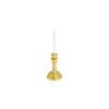 1 Pc Dollhouse Mini Faux Candle Holder Decor Model Miniature Scene (Gold) view 2