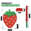 Birchio Strawberry Pinatas Bundle with a Blindfold and a Bat(16.5 x 12 x 3.5 Inches), Perfect for kid's Birthday Parties, Fruit Theme Parties, Decorations view 2