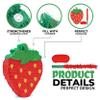 Birchio Strawberry Pinatas Bundle with a Blindfold and a Bat(16.5 x 12 x 3.5 Inches), Perfect for kid's Birthday Parties, Fruit Theme Parties, Decorations view 3