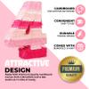 Birchio Pinks Number 4 Pinatas Bundle with a Blindfold and Bat(16.1 x 11.6 x 4 Inches), Perfect for Boys and Girls Birthday Party Supplies, Pink Theme Birthday Decoration (Pink Number 4) view 4