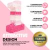 Birchio Pink Number 1 Pinatas Bundle with a Blindfold and Bat(16.1 x 10.6 x 4 Inches), Perfect for Boys and Girls Birthday Party Supplies, Pink Theme Birthday Decoration view 4