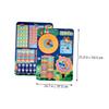 TEHAUX 1set Educational Calendar Clock Toy Interactive Early Learning Weather and Recognition Puzzle for Boys and Girls for Home and Preschool Use view 2