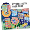 TEHAUX 1set Educational Calendar Clock Toy Interactive Early Learning Weather and Recognition Puzzle for Boys and Girls for Home and Preschool Use view 3